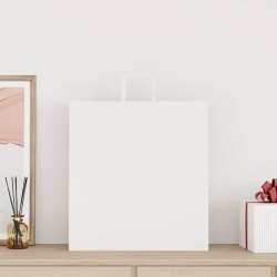 Sacs en papier 50 pcs avec poignées blanc 45x17x48 cm 