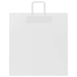 Sacs en papier 50 pcs avec poignées blanc 45x17x48 cm 