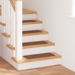 Tapis d'escalier avec dos en latex Jaune 25x60 cm 