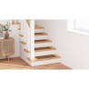 Tapis d'escalier avec dos en latex Jaune 25x60 cm 