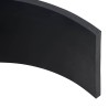 Bordure en caoutchouc de chasse-neige noir 250x15x1 cm 