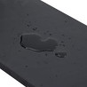 Bordure en caoutchouc de chasse-neige noir 250x15x1 cm 