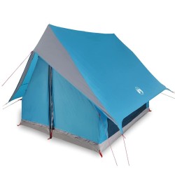 Tente de camping A-Frame 3 places bleue étanche 
