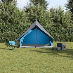 Tente de camping A-Frame 3 places bleue étanche 