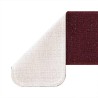 Tapis d'escalier avec dos en latex Bordeaux 25x60 cm 
