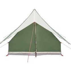 Tente de camping A-Frame 3 personnes, verte et imperméable 