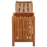 Banc de jardin avec 2 jardinières 150x30x40 cm Bois d'acacia 