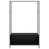 Porte-vêtements avec étagères Chêne noir 100x44x160 cm 