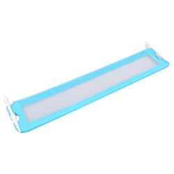 Barrière de sécurité de lit d'enfant Bleu 180x42 cm Polyester 