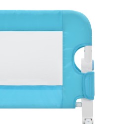 Barrière de sécurité de lit d'enfant Bleu 180x42 cm Polyester 