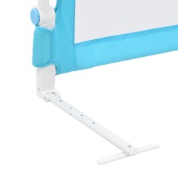 Barrière de sécurité de lit d'enfant Bleu 180x42 cm Polyester 