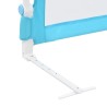 Barrière de sécurité de lit d'enfant Bleu 180x42 cm Polyester 