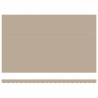 Tissu de remplacement d'auvent pour cadre de 5x3 m beige 