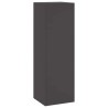 Supports de Plantes d'Extérieur Pilier 2 pcs Noir 24x24x75 cm Acier 