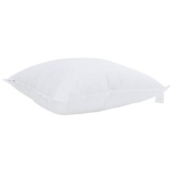 Oreillers 2 pcs Blanc 50 x 50 cm 130gsm 100% coton 