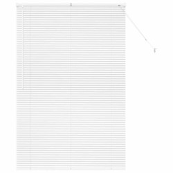 Store de Fenêtre avec des rideaux Autre Blanc 80 x 130 cm Aluminium 
