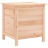 Boîte de rangement de jardin 50x49x56,5 cm bois massif de sapin 