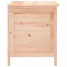 Boîte de rangement de jardin 50x49x56,5 cm bois massif de sapin 