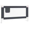 Barrière de sécurité de lit d'enfant Gris foncé 150x25 cm Tissu 