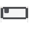 Barrière de sécurité de lit d'enfant Gris foncé 150x25 cm Tissu 