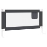 Barrière de sécurité de lit d'enfant Gris foncé 150x25 cm Tissu 