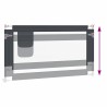 Barrière de sécurité de lit d'enfant Gris foncé 150x25 cm Tissu 
