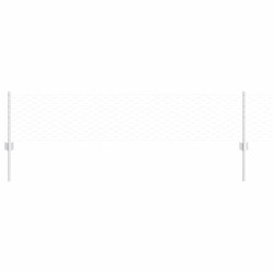 Poteaux de clôture 5 pcs U-Channel 40 cm en acier galvanisé 