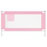 Barrière de sécurité de lit d'enfant Rose 150x25 cm Tissu 
