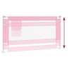 Barrière de sécurité de lit d'enfant Rose 150x25 cm Tissu 