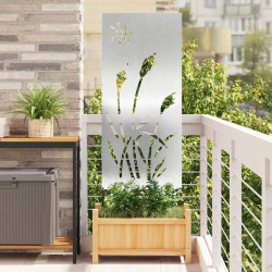 Panneau décoratif de jardin Argenté 50 x 140 cm 