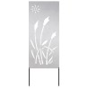Panneau décoratif de jardin Argenté 50 x 140 cm 