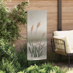 Panneau décoratif de jardin Argenté 50 x 140 cm 
