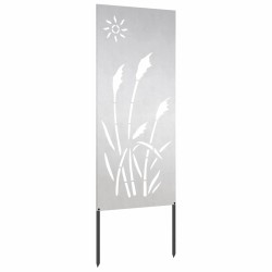 Panneau décoratif de jardin Argenté 50 x 140 cm 