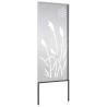 Panneau décoratif de jardin Argenté 50 x 140 cm 