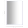 Miroir Blanc 60x40 cm 