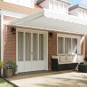 Tissu de Remplacement de Auvent pour Cadre de 6x3.5 m Blanc 