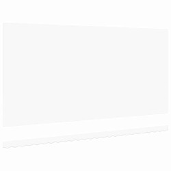 Tissu de Remplacement de Auvent pour Cadre de 6x3.5 m Blanc 