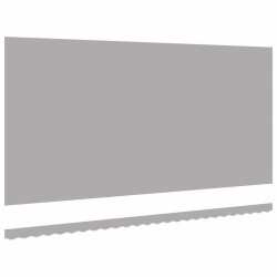 Tissu de remplacement auvent pour cadre de 6x3,5 m gris clair 