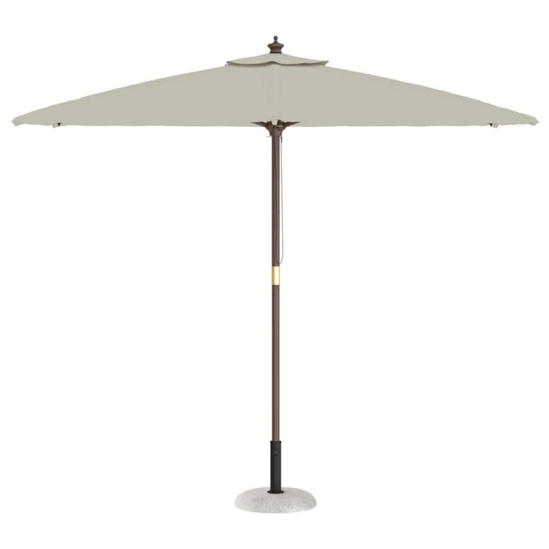 Base de parasol pour poteaux de 37/42/52/58 mm en béton gris clair de 20 kg 