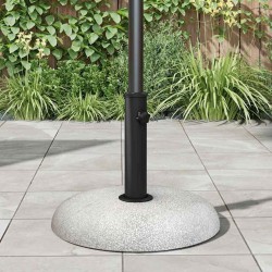 Base de parasol pour poteaux de 37/42/52/58 mm en béton gris clair de 20 kg 