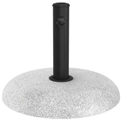 Base de parasol pour poteaux de 37/42/52/58 mm en béton gris clair de 20 kg 
