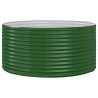 Lit surélevé de jardin Vert 140x140x68cm Acier enduit de poudre 