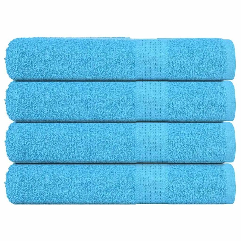 Serviettes de sauna 4pcs turquoise 80x200cm 360 g/m² 100% coton 