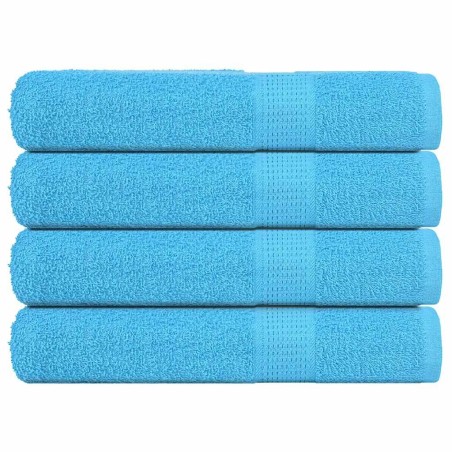 Serviettes de sauna 4pcs turquoise 80x200cm 360 g/m² 100% coton 