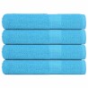 Serviettes de sauna 4pcs turquoise 80x200cm 360 g/m² 100% coton 