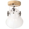Lampe murale industrielle/de plafond 2 pcs Blanc 20x25 cm E27 