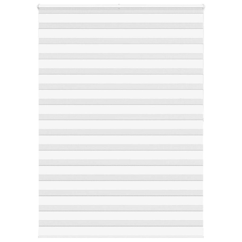 Store zèbre blanc 165x200 cm largeur du tissu 160,9cm polyester 