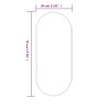 Miroir mural Doré 70x30 cm Ovale 