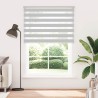 Store zèbre gris clair largeur du tissu 160,9 cm polyester 