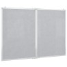 Tableau blanc magnétique pliable 120x80x1,7 cm aluminium 